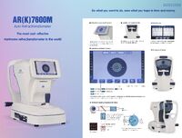 Autorefractometer/autorefrkeratometer COT AR(K)7600M