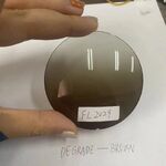 Plastic UV400  protection lenses Ø71 mm FL2029, 1.49 index, F=400/600mm, gradient brown color (price per pair)