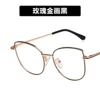 Metal glasses with blue light protection for women 35036-PN