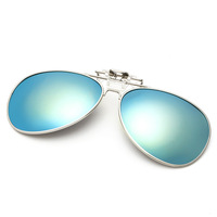 Насадка металлическая солнцезащитная для очков (клипон) F8502