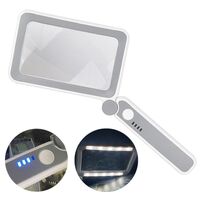 Magnifier with universal backlight, magnifying glass with handle 10863-10LC-XX, size: 108*63 mm, magnification: 4X