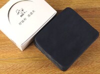 Салфетка чёрная мужская для протирки линз в очках, материал микрофибра 金布 579-8 (высокая плотность) 15см*18см