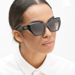 Plastic sunglasses in the shape of a cat's eye Elit 2386-EL