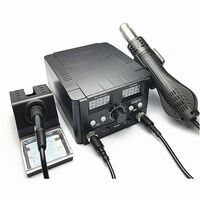 Soldering station 2 in 1, electric soldering iron + construction hair dryer (hot air gun) 8582D