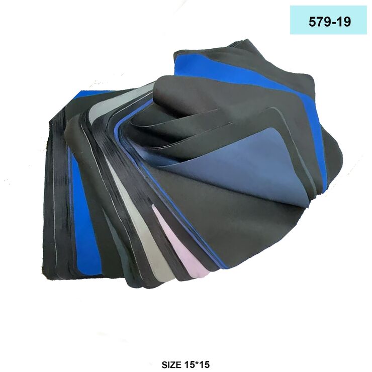 Салфетка из микрофибры,трикотаж ассорти материал и цвет для протирки линз в очках 579-19, 15*15 см (цена за пачку), Рекомендуем!