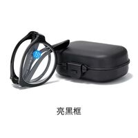 Plastic glasses for reading, portable, with case, with Blue ray cut protection, diopters from 0.00 to +4.00, KY666-3折叠