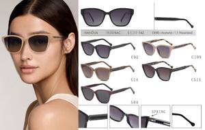 Солнцезащитные поляризационные пластиковые TR90+ацетат очки с флексом Rianova TR7076AC