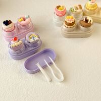 Mini soft contact lens kit retractable W-CT12蛋糕款