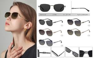 Polarized metal sunglasses with nylon lenses Eberhard EH21066