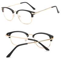 Metal eyeglasses for reading 835成品, diopters from 0.50 to -6.00, not centered