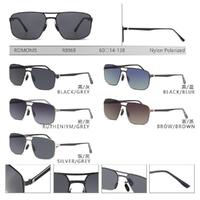 Polarized metal sunglasses with nylon lenses for men Romonis R8968-R
