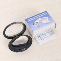 Folding magnifier with universal backlight 9890-XX, dimensions: ⌀25 mm. Magnification: 40Х