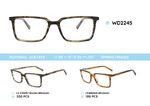 Plastic acetate eyeglasses frame with spring hinges WD2245