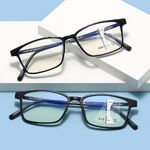 TR90 glasses for reading, multifocal, with Blue ray cut protection, diopters from +1.00 to +4.00, RMC=62-64, KY9912-3多焦点