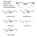 Protective metal glasses with anti-blue light lenses Landi LD3024