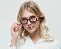 Plastic flip lens makeup eyeglasses 1910