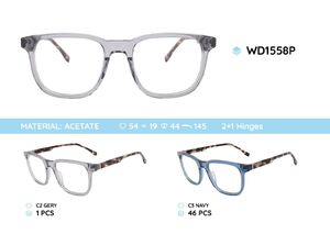 Plastic acetate eyeglasses frame for men WD1558P