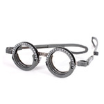 Optometrist trial frame STF-T5072 with a fixed size from 50 to 72mm with a looped temple