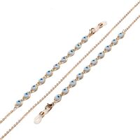 Gold-colored metal non-slip chain, with eyes, for glasses and sweater GL1419