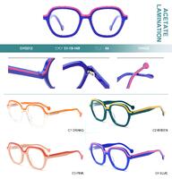 Plastic frames for glasses, acetate lamination Big City CH3212