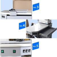 Рабочее место офтальмолога, комбинированный стол + кресло S-980A, столешница 1100*480 мм