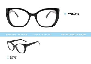 Plastic acetate eyeglasses frame for women WD3148