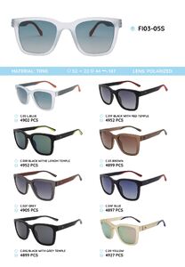 Солнцезащитные поляризационные очки в пластиковой оправе из TR90 FI03-05S