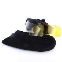 Safety shockproof tactical goggles +3 caps 战术-E3片装套装
