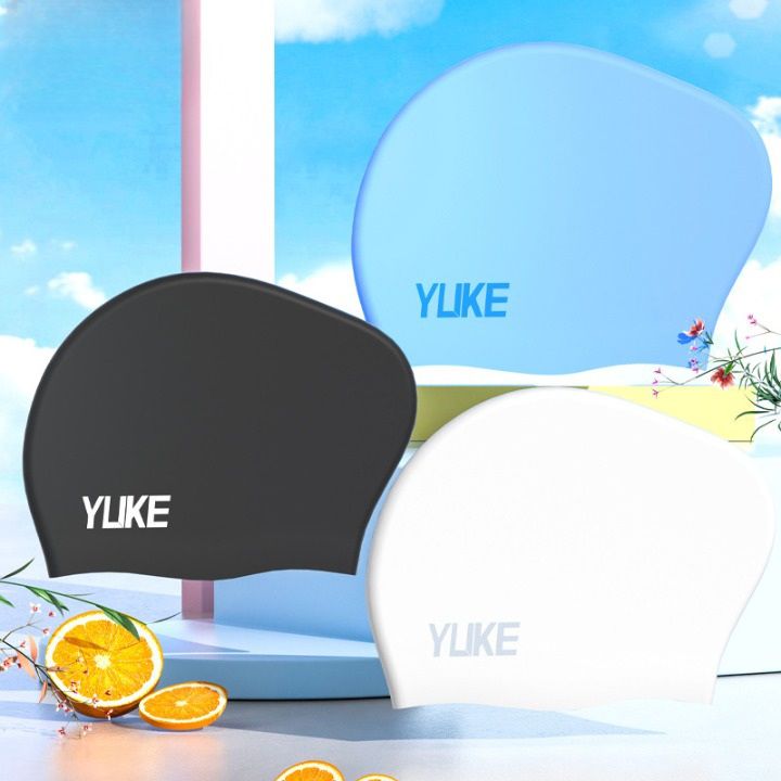 Silicone waterproof swimming cap for adults SC800-YU