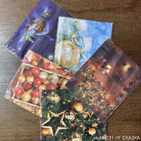 Салфетка MIX в упаковке для ухода за очками с принтом, материал микрофибра, в индивидуальной упаковке C31 НГ Сказка, 17,5 *14,5 см