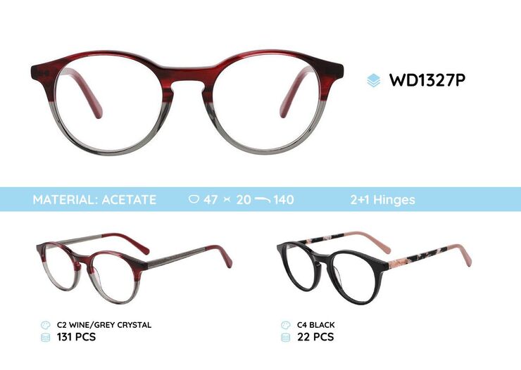 Plastic frames for glasses acetate material WD1327P