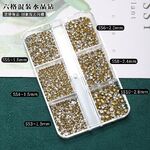 Set of rhinestones with a pointed bottom for frames and glasses decorating , transparent, sizes 1.3-2.8 mm (price per pack, 3 packs minimum)