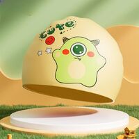 Silicone waterproof swimming cap for kids GJ003-YU