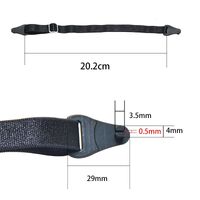 Шнурок-резинка - фиксатор для очков эластичный с регулируемой длиной, 20.2 см, крепление - Ø3.5 мм