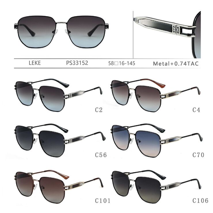 Polarized metal sunglasses Leke PS33152