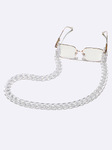 Retro fashion acrylic transparent glasses chain GB0741