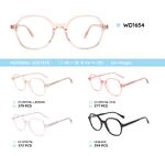 Plastic acetate eyeglasses frame with spring hinges WD1654