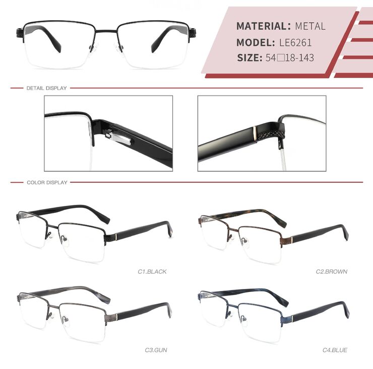 Оправа металлическая с флексом LE6261-DA