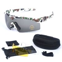 Safety shockproof tactical goggles +3 caps 军迷6色3.0套装