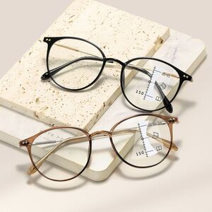 Plastic TR90 glasses for reading, multifocal, with Blue ray cut protection, diopters from +1.00 to +4.00, RMC=62-64, KY8531-3多焦点
