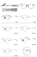 Metal frame with soft nose pad and spring hinges YY6512-DA