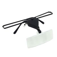 Binocular magnifier with backlight, magnifying glass with head mount 19157-3-XX, magnification: 1,5X, 2,5X, 3,5X