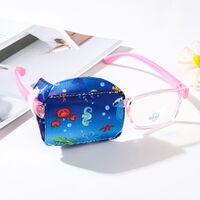 3D occluder for glasses, children's eye cartoon eye patch mask for amblyopia, strabismus, after surgery