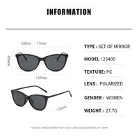 Plastic frame + polarized sun protection magnet clip-on El Dorado EL2340D