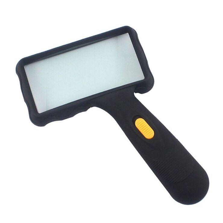 Magnifier with universal backlight, magnifying glass with handle 84026A-XX, size: 94*45 mm, magnification: 2X