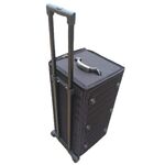 Mobile box (suitcase, trunk, organizer, display case) on wheels for frames and glasses for 100 slots JS-C190428