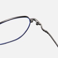 Metal eyeglasses for reading V8609 with blue ray cut protection, diopters from 0.00 to -6.00, not centered