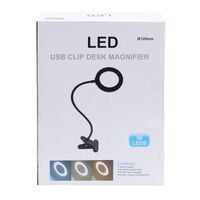 Лупа настольная с подсветкой 230603-XX, увеличение: 10X