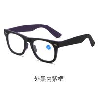 Plastic glasses for reading, with Blue ray cut protection, diopters from +0.00 to +4.00, RMC=62-64, KY003多焦点