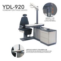 Рабочее место офтальмолога, комбинированный стол с сенсорным управлением + кресло YDL-920, столешница 870*400 мм